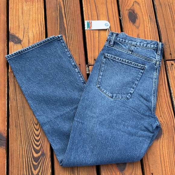 NWT Daily Blue Denim by AG Classic Straight Leg Acid Wash Jean Size 30 - Picture 8 of 10